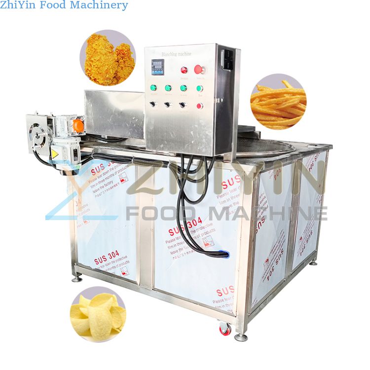 Electric Heating Automatic Fryer Snack Puffed Food Flip Frying Equipment 304 Stainless Steel Automatic Temperature Control Fryer