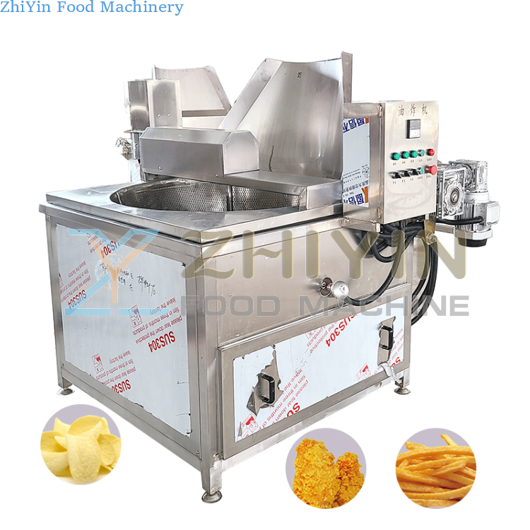 Semi Automatic Nut Processing And Frying Machine Puffed Food Snack Frying Equipment Electric Heating And Stirring Food Frying Machine