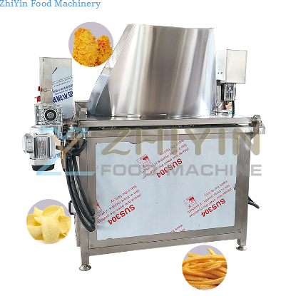 Corn Fries Potato Chips Frying Machine Puffed Snacks Frying Equipment 304 Stainless Steel Automatic Electric Heating Food Fryer