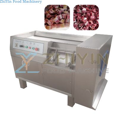 Commercial Meat Dicing Machine Cow Meat Slicing Processing Machinery Chicken Nugget Cutter Slicer Fresh Frozen Meat Slicer