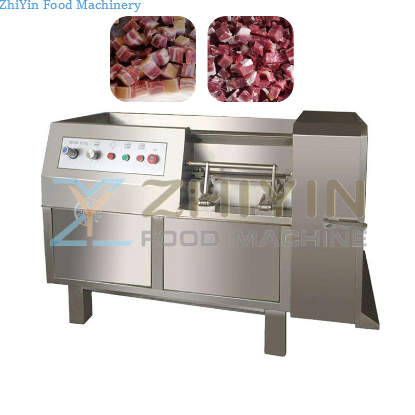 Fully Automatic Frozen Meat Processing Equipment Stainless Steel Pork Belly Dicing Machine Beef Diced Frozen Meat Dicing