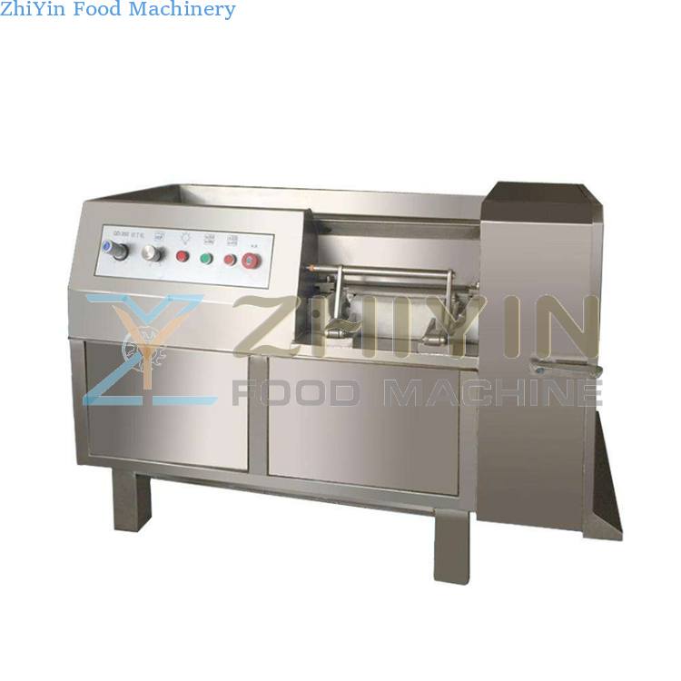 Fully Automatic Commercial Frozen Meat Dicing Machine Multi-Functional 304 Stainless Steel Root Vegetable Meat Dicing Equipment