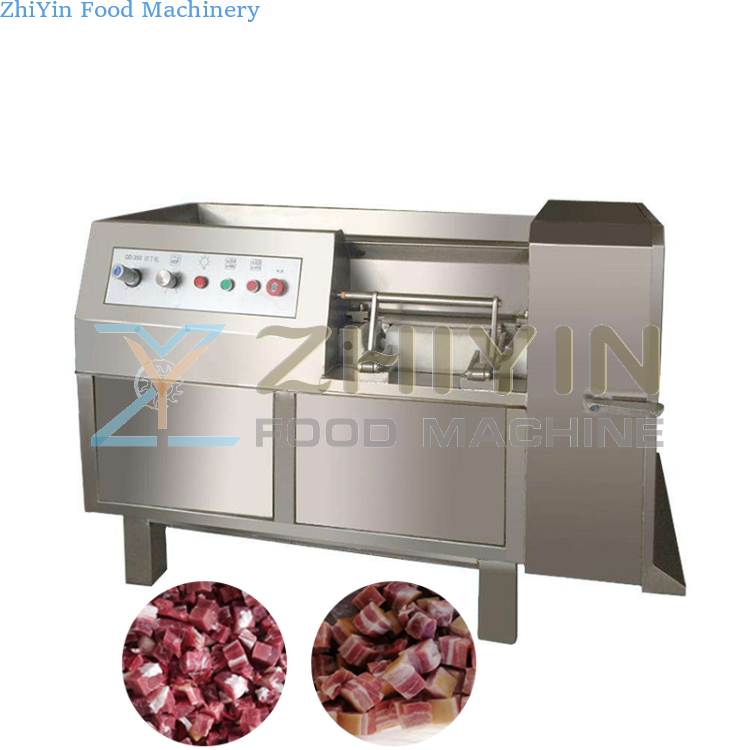 304 Stainless Steel Meat Dicing Machine Size 2-12mm Dicing Machine Customized Micro Frozen Meat Dicing Machine 3d Meat Dicing Machine