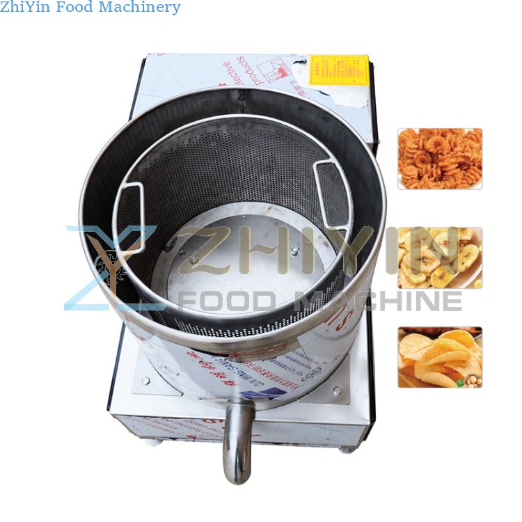 Semi-Automatic Banana Chips Production Line Fried Food Oil Removing Machine Dehydration Centrifugal Dewatering Deoiling Machine