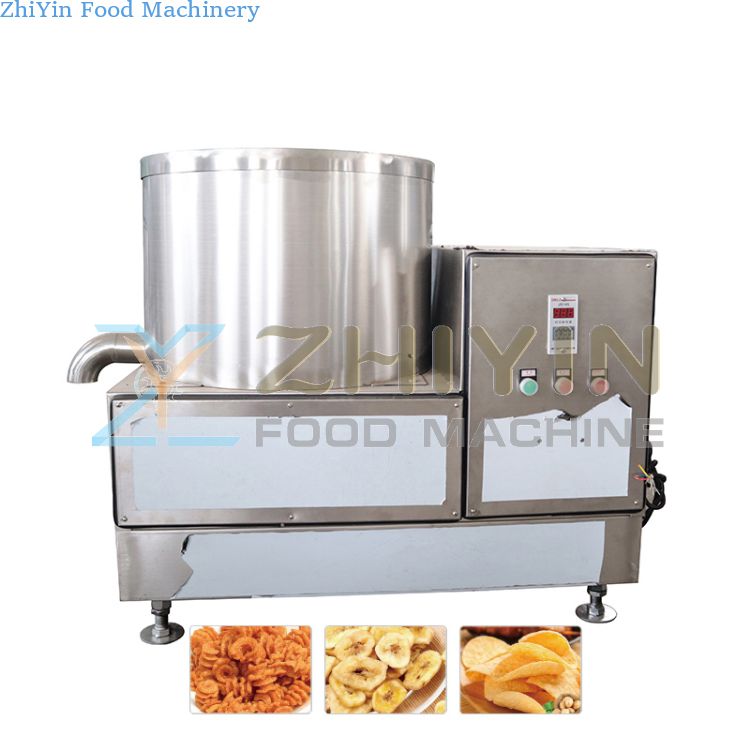 SUS304 Automatic Fried Food Potato French Fries Deoiling Oil Centrifuge Remove Deoilling Dewater Oil Machine For Fried Snacks