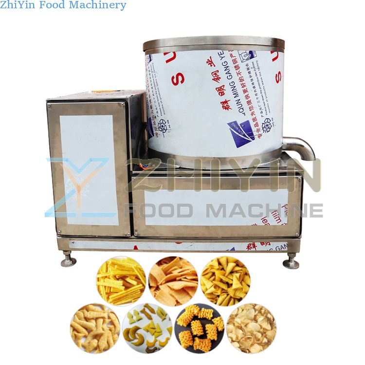 Semi-automatic Frying Processing Line Fried Food Deoiling Equipment Remove Dehydrator Snacks Nut Frying Deoilling Machinery