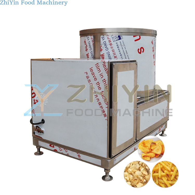 SUS304 Semi-automatic Food Frying Processing Machine Snacks Nut Frying Deoilling Machinery Remove Dewater Snacks Nut Frying Deoilling Machinery