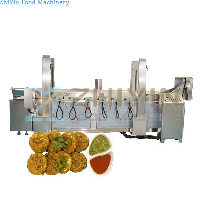 Cabbage Fritters Frying Making Machine Electric Heating Crust Meat Pie Fryer Nuts Snacks Food Frying Equipment Puffed Food Fryer