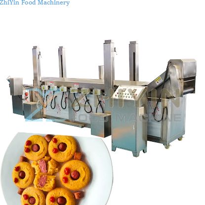 Sweet Corndog Muffins Frying Machine Electric Heating Fryer Snacks Food Frying Maker Puffed Food Processing Fryer Equipment