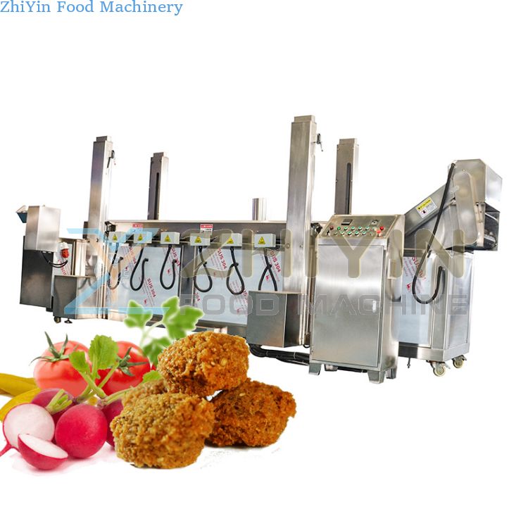 Chicken Frying Processing Equipment Chicken Croquette Meatball frying Puffed Food Deep Fryer Machine Snacks Nuts Frying Machine