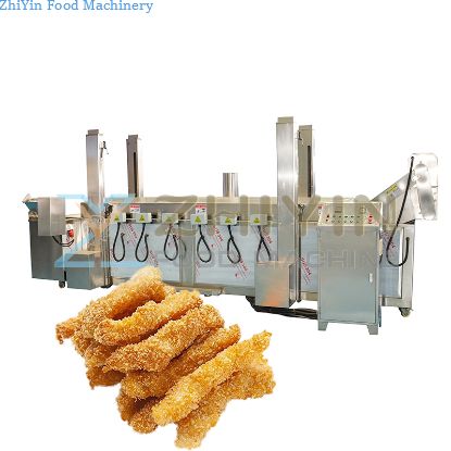 Small Crispy Meat Deep Frying Processing Equipment Electric Heating Puffed Food Deep Frying Machine Snacks Nuts Frying Machinery