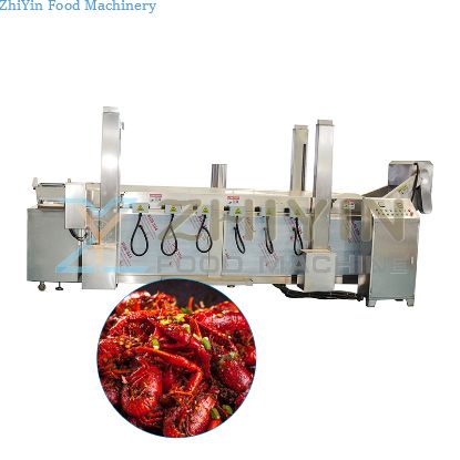 Seaood Frying Making Machine Fried Pasta Food Production Line Electric Heating Deep Frying Machine Snacks Nuts Fryer Equipment