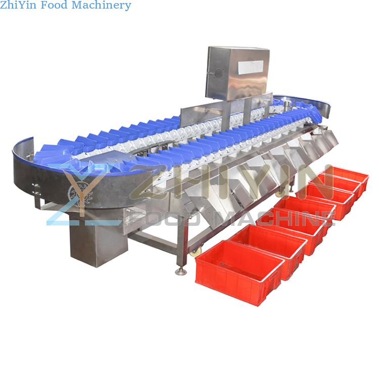 Tomato And Fruit Weight Selection Machine Rotary Plate Gram Weight Selection Equipment Seafood Gram Weight Sorting Machine Durian Meat Weighing Custom