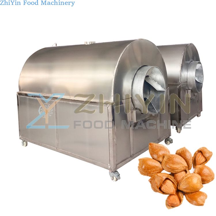 Stainless Steel Roller Stir-Frying Machine Stir-Frying Machine Custom Electromagnetic Burning Coal Electric Heating Gas Melon Seeds Grains Miscellaneous Grain Roaster Stir-Frying Pan