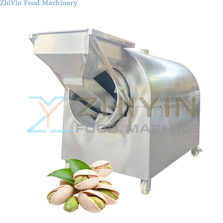 Automatic Sesame Grain Roller Roasting Machine Commercial Electric Heating Custom Nut Peanut Hazelnut Processing Roasting Machine