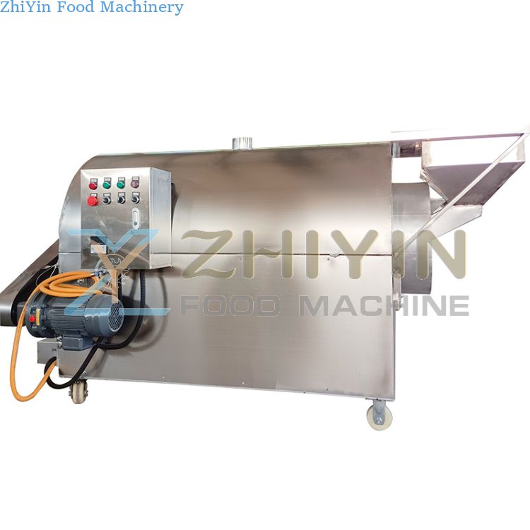 Gas Heating Model Nuts Sugar Stir-Frying Chestnut Machine Multi-Functional Grain Soybean Stir-Frying Machine Commercial Electric Heating Stir-Frying Machinery Custom