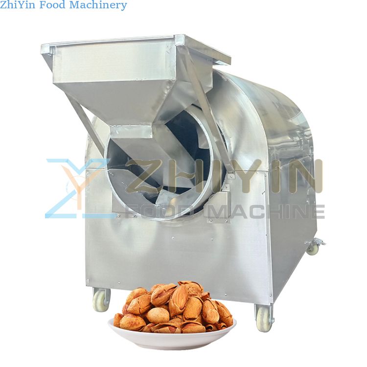 Roller Stainless Steel Stir-Frying Machine Grain Beans Nuts Dried Fruit Stir-Frying Machine Chestnut Peanut Hot Drying Making Machinery