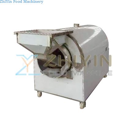 Commercial Hot Dryer Melon Seeds Peanut Stir-Frying Chestnut Machine Gas Heating Roller Automatic Small Stir-Fried Chestnut Machinery