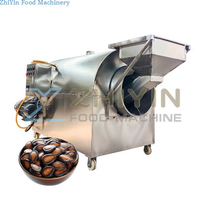 Commercial Drying Machine Melon Seeds Peanut Stir-Frying Chestnut Machine Gas Heating Roller Dryer Automatic Stir-Frying Chestnut Machinery