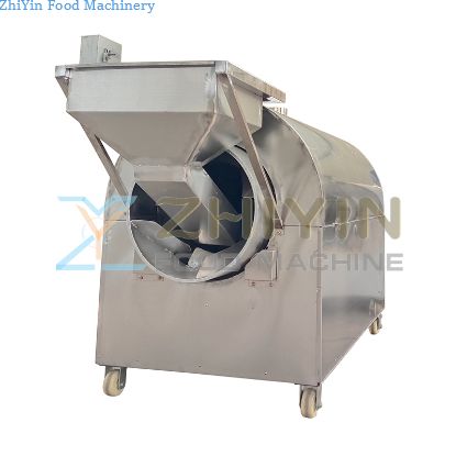 Peanut Sesame Roller Baking Roaster Nut Soybean Processing Roaster Rotary Wok Grain Multi-Grain Roaster Stainless Steel Material Customization