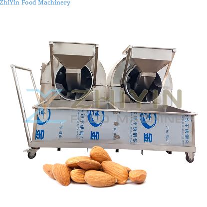 Commercial Nuts Soybean Grain Multi-Grain Peanut Roller Roaster Stir-frying Machine Spiced Peanut Oven Roasting Machine Stainless Steel Material Custom