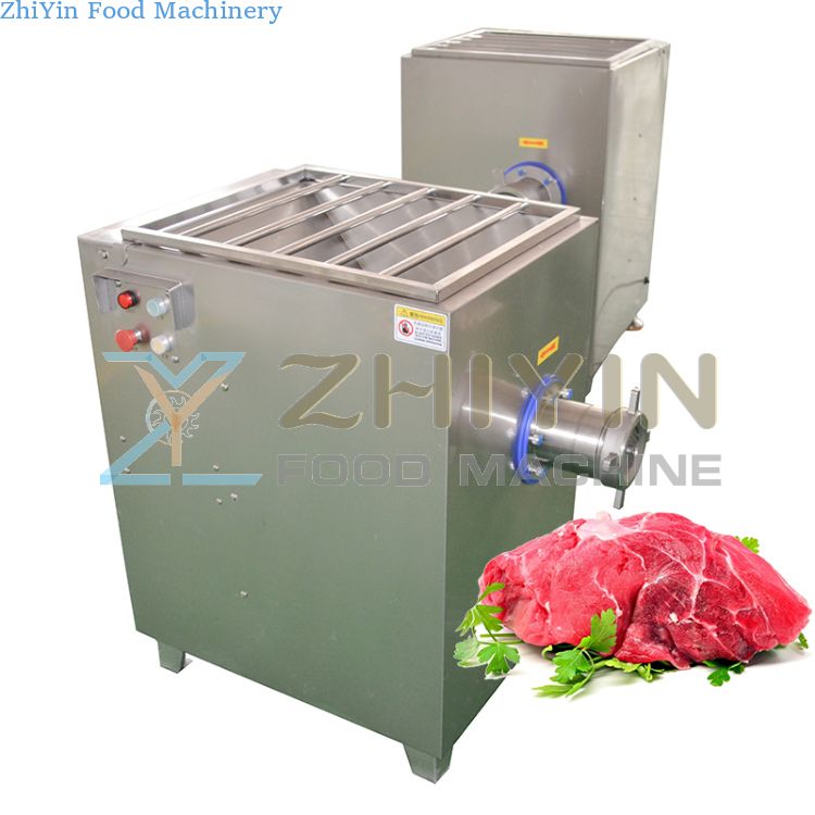 Fully Automatic Vertical Fresh Meat Grinder for Chicken/Duck Rack Crushing Fish Ball/Seafood Shrimp Puree Processing Meat Mincer