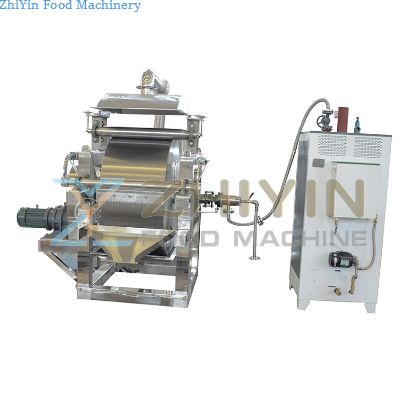 Sticky and Thick Food Processing Drum Scraper Drying Machine Sticky Solution Material Scraper Drying Finished Powder Equipment Custom
