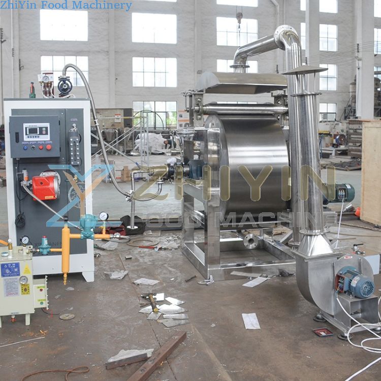 Viscous Paste-like Five-grain Powder Ripening Drum Scraper Dryer High-temperature Drying Extraction Powder Scraper Dryer Liquid