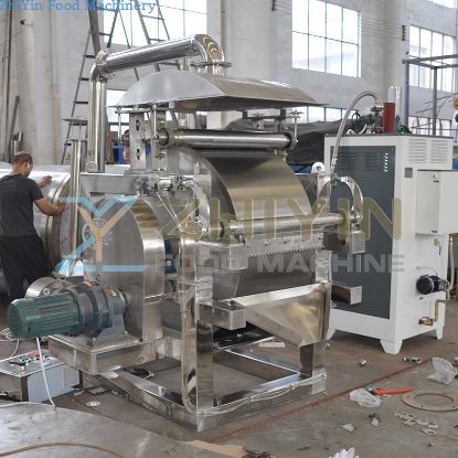 SUS304 Yeast Drying Powder Extraction Machine 50-200kg/H Steam Heated Drum Scraper Dryer for Pea Starch Scraper Drying Equipment